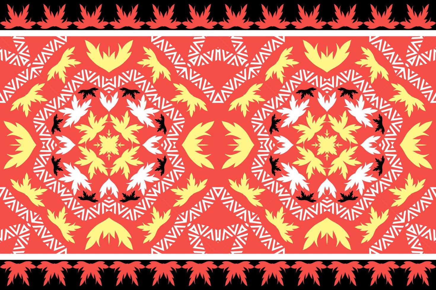 geometrische ethnische orientalische traditionelle pattern.figure tribal Stickerei style.design für Tapeten, Kleidung, Verpackung, Stoff, Vektorgrafik. vektor