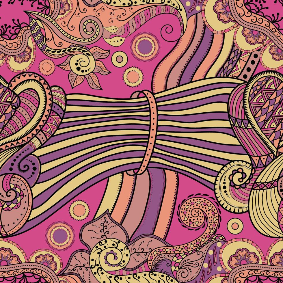 nahtloses Muster abstraktes ethnisches traditionelles farbenfrohes, tribales aztekisches farbenfrohes Design vektor