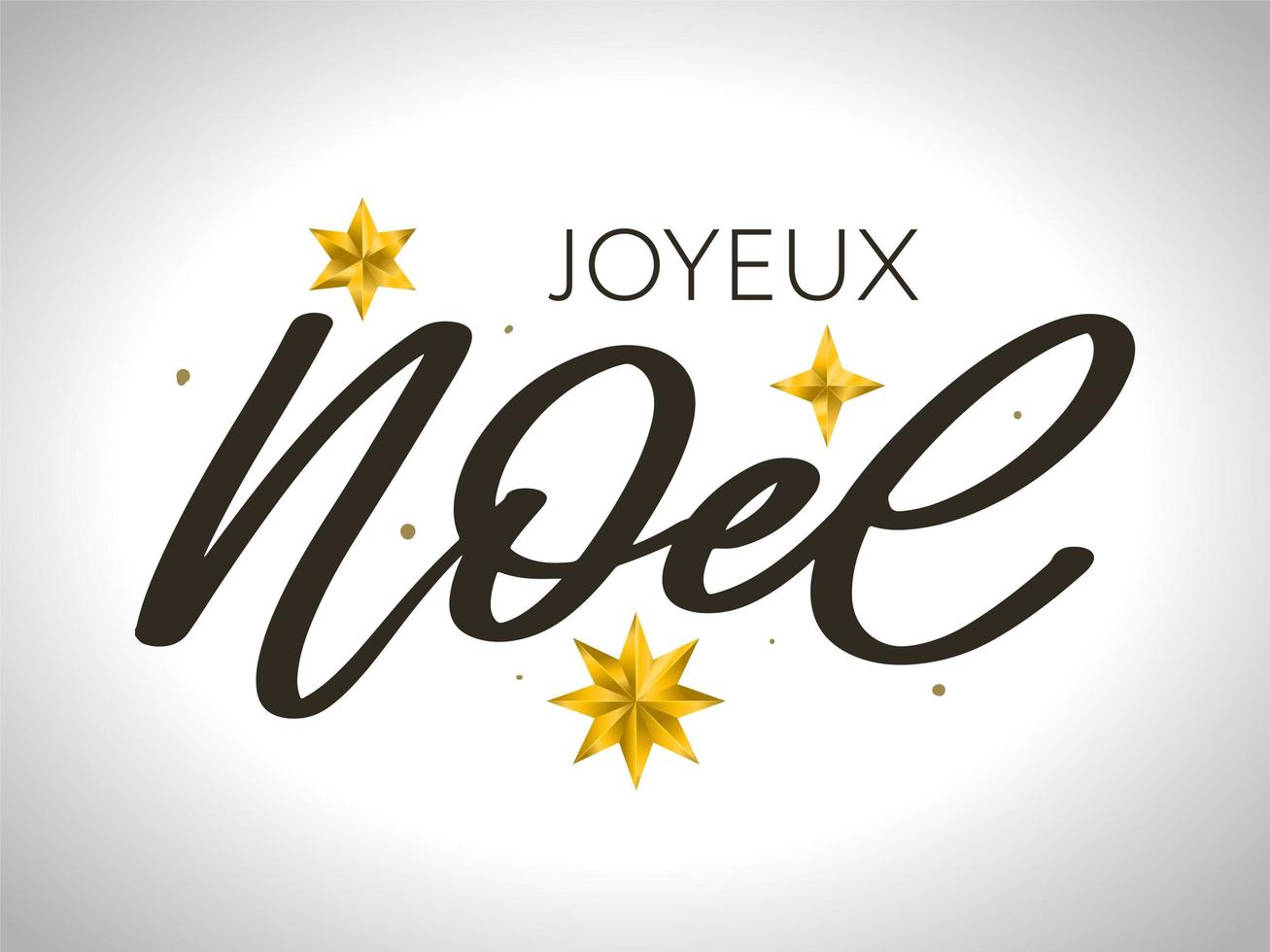 fransk jul lyx designmall. vektor joyeux noel text isolerad på glänsande lyx bakgrund