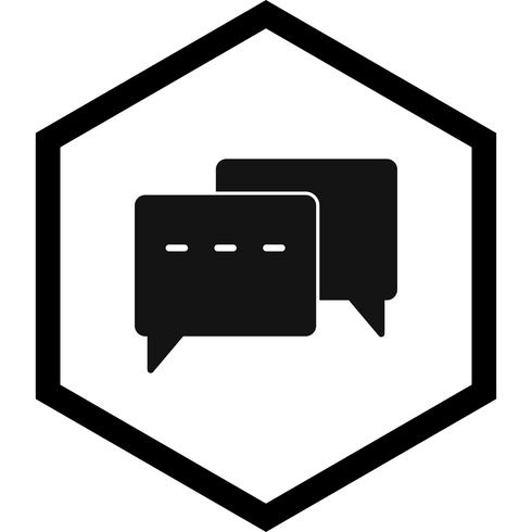 Konversation Icon Design vektor