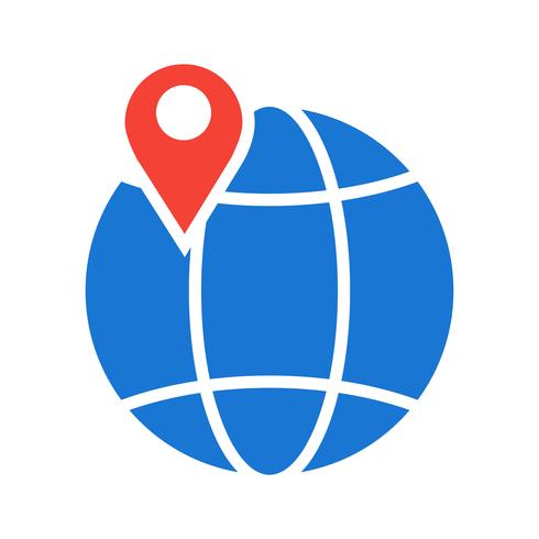 Globe icon design vektor