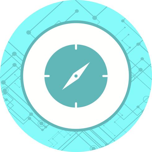 Kompass Ikon Design vektor
