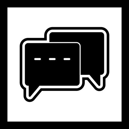 Konversation Icon Design vektor