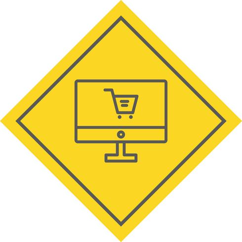 Online-Shopping-Icon-Design vektor