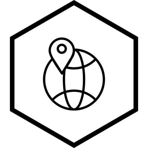 Globe icon design vektor