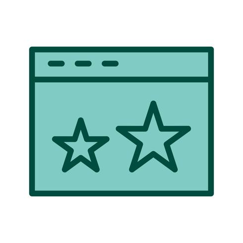 Starred Icon Design vektor