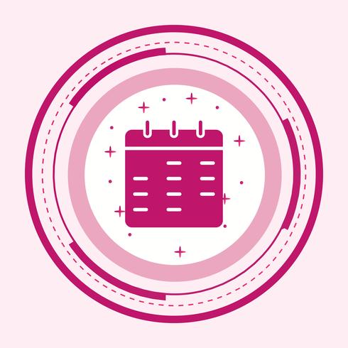 Kalender-Icon-Design vektor