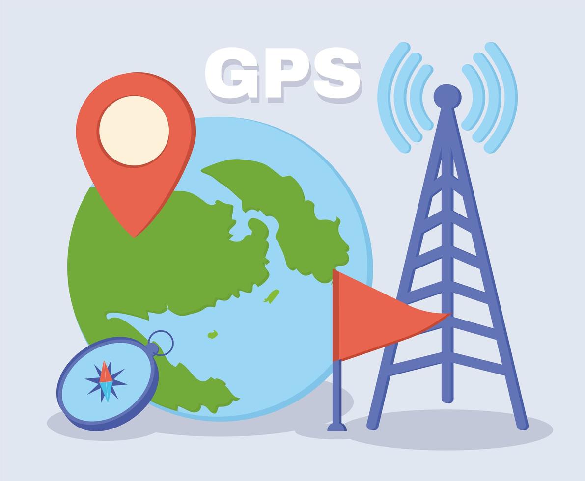 tolle GPS-Illustration vektor