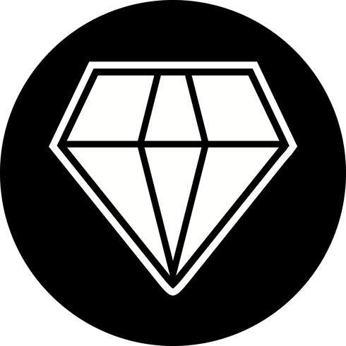 Diamant-Icon-Design vektor