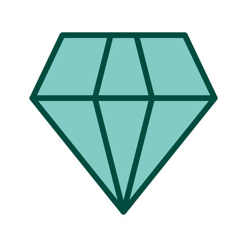 Diamant-Icon-Design vektor