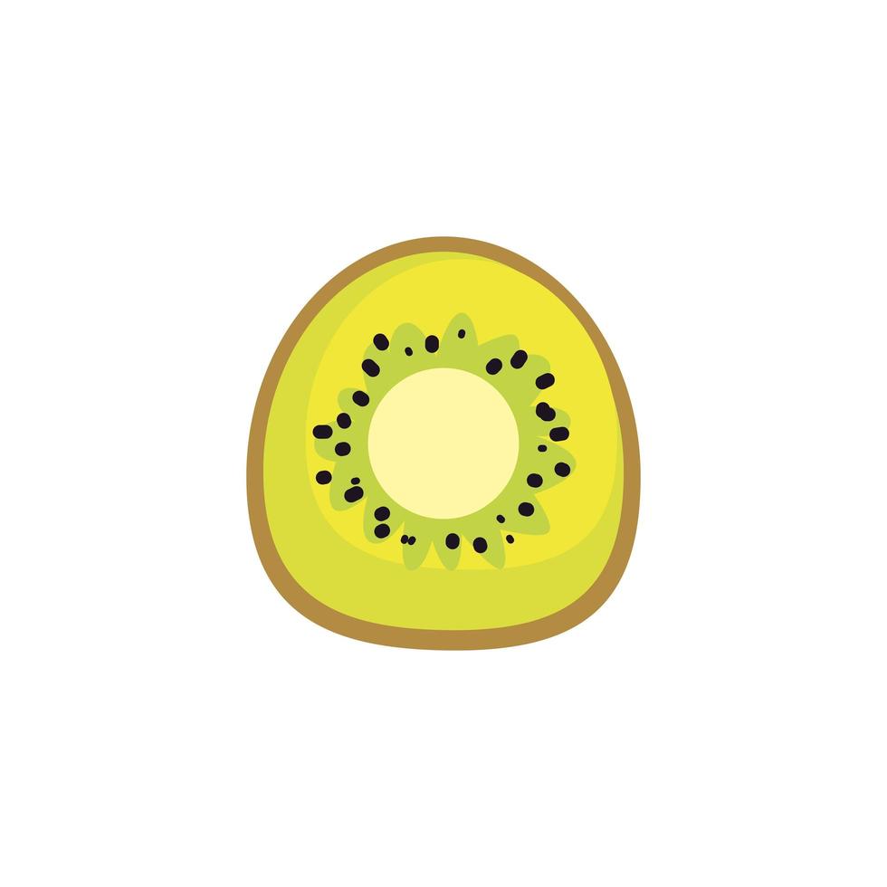 isolerad kiwifruktvektordesign vektor
