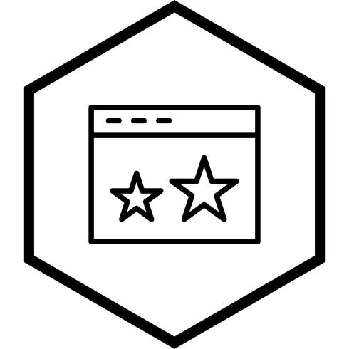 Starred Icon Design vektor