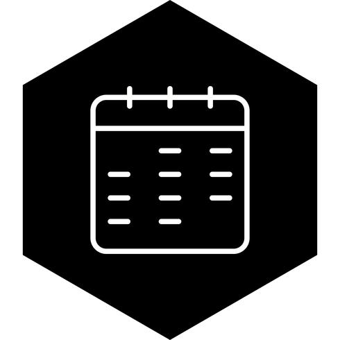 Kalender-Icon-Design vektor