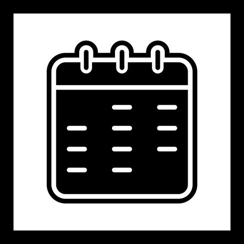 Kalender-Icon-Design vektor