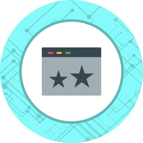 Starred Icon Design vektor