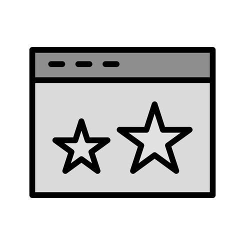 Starred Icon Design vektor