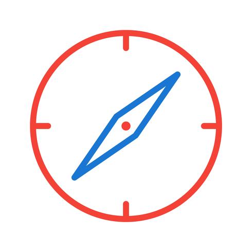 Kompass-Icon-Design vektor