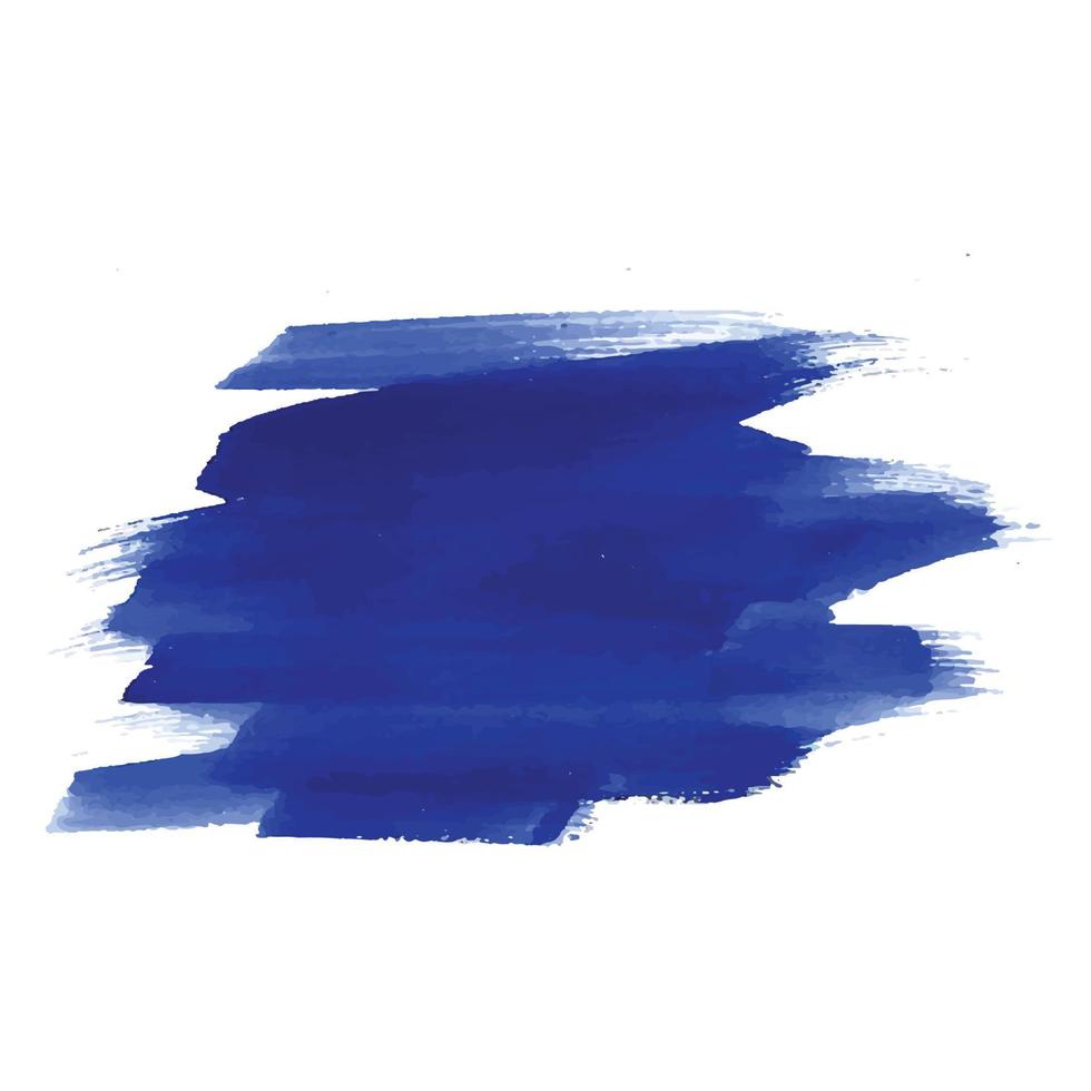 blå penseldrag akvarell design vektor