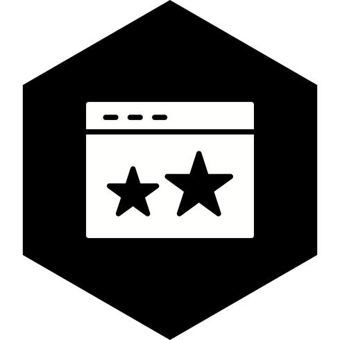 Starred Icon Design vektor