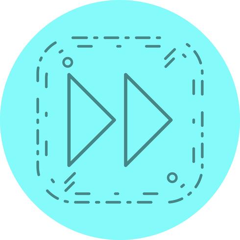 Vorwärtspfeil-Icon-Design vektor
