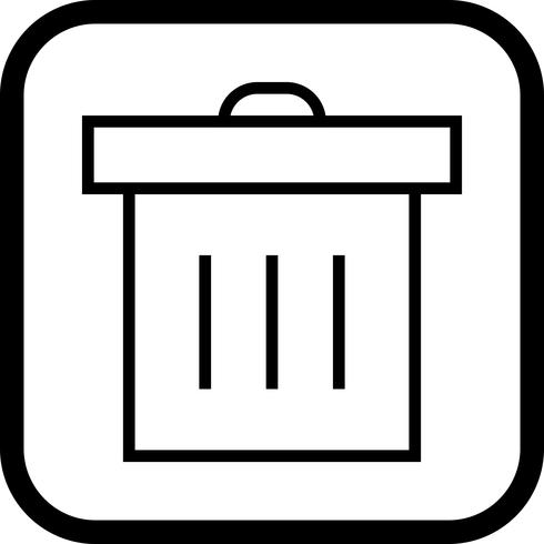 Papierkorb-Icon-Design vektor