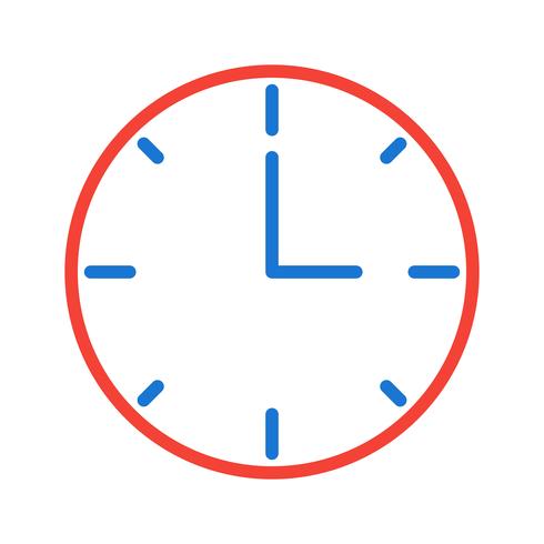 Uhr-Icon-Design vektor