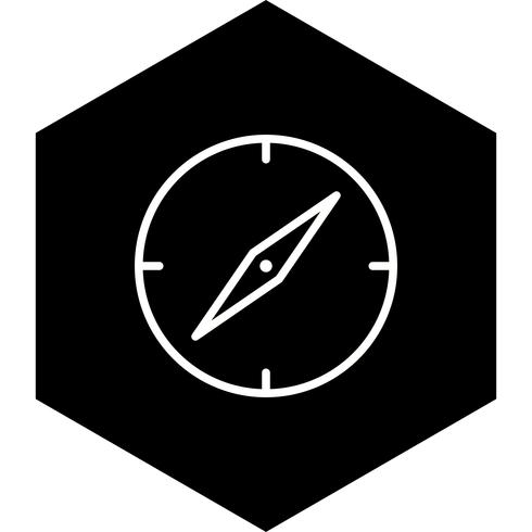 Kompass-Icon-Design vektor