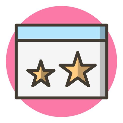 Starred Icon Design vektor