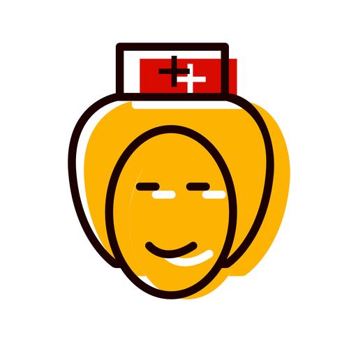 Krankenschwester-Icon-Design vektor