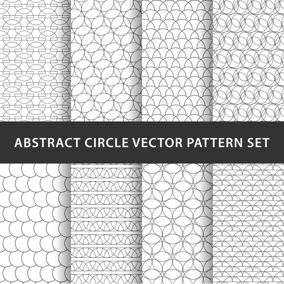 geometrisches Kreisvektormusterpaket vektor