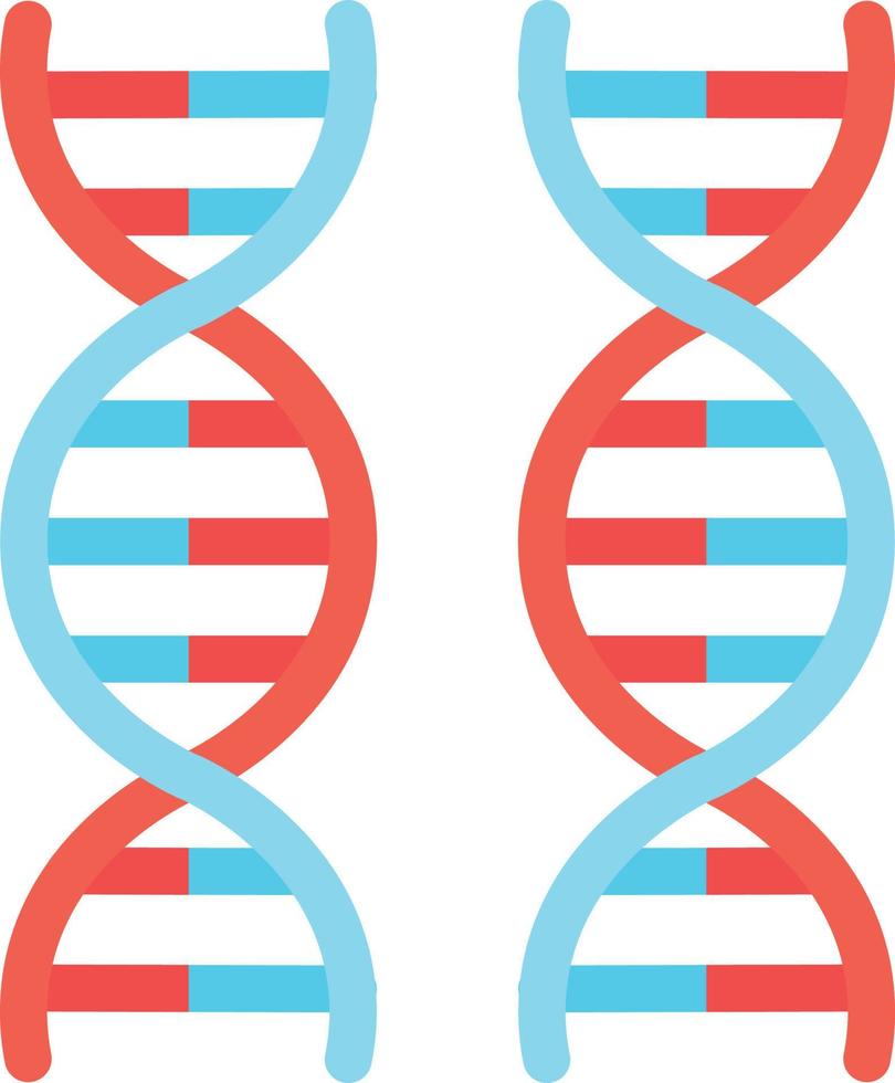 einfaches DNA-Vektorsymbol, bearbeitbar, 48 Pixel vektor