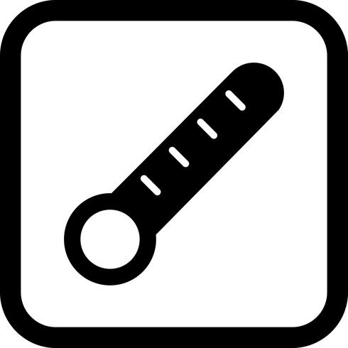 Thermometer-Icon-Design vektor