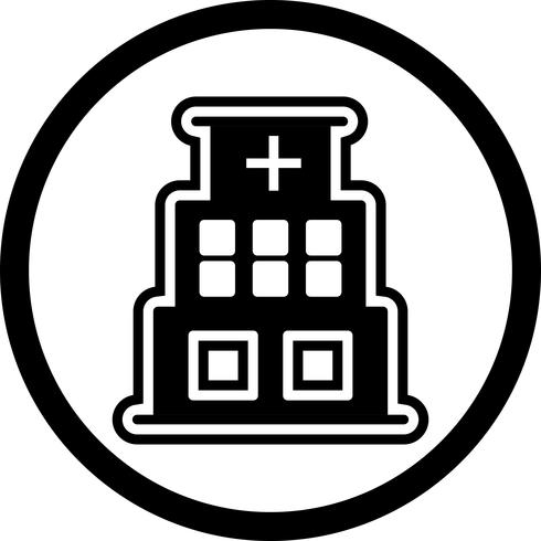 Krankenhaus-Icon-Design vektor