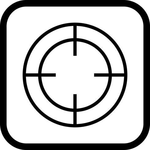 Ziel-Icon-Design vektor