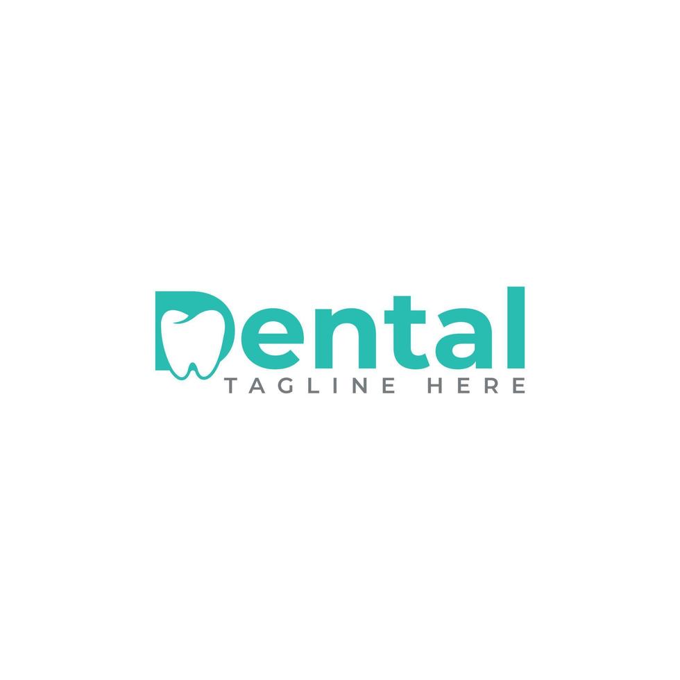 Dental Logo Wortmarke Schriftzug Design kostenloser Vektor