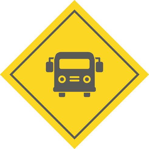 Skolbuss Icon Design vektor