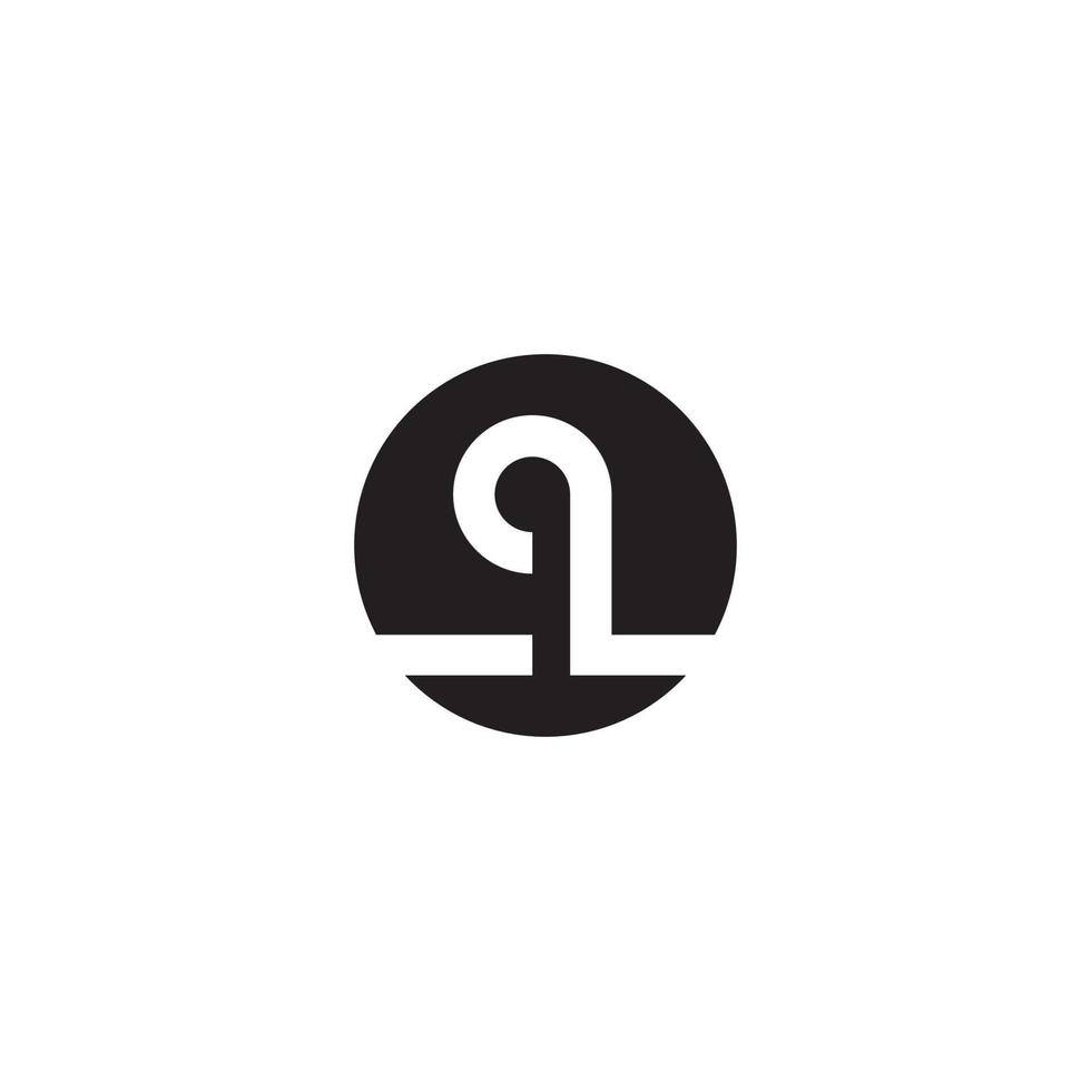 ein abstraktes Aufhänger-Logo oder Icon-Design vektor