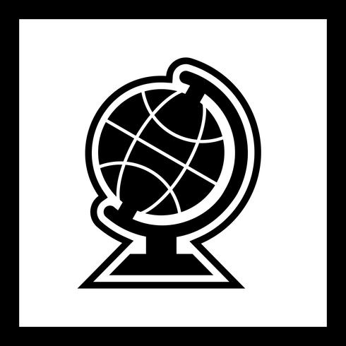 Globe icon design vektor