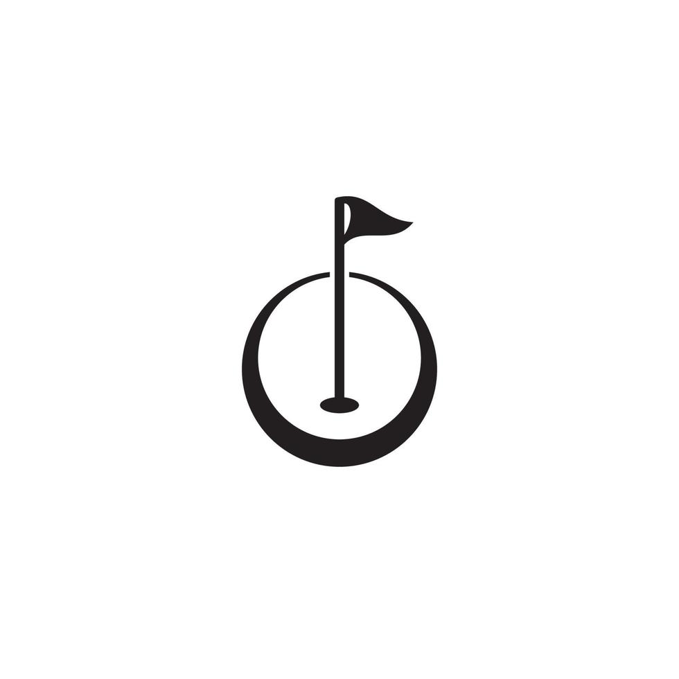 Golfplatzlogo oder Icon-Design vektor