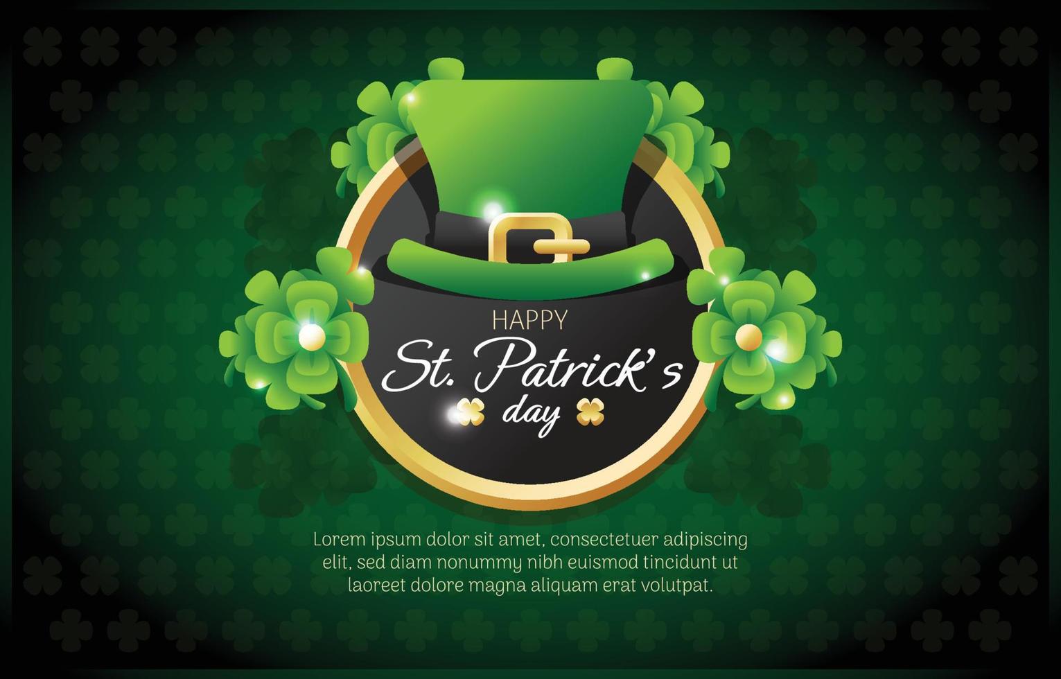 st patrick dag bakgrund vektor