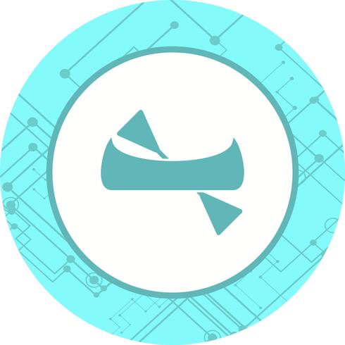 Kanot Icon Design vektor