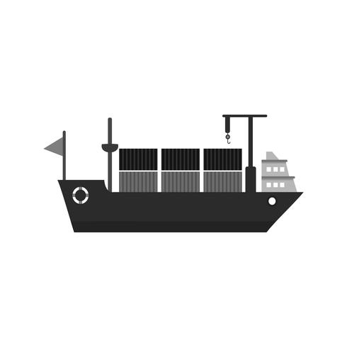 Schiff Icon Design vektor