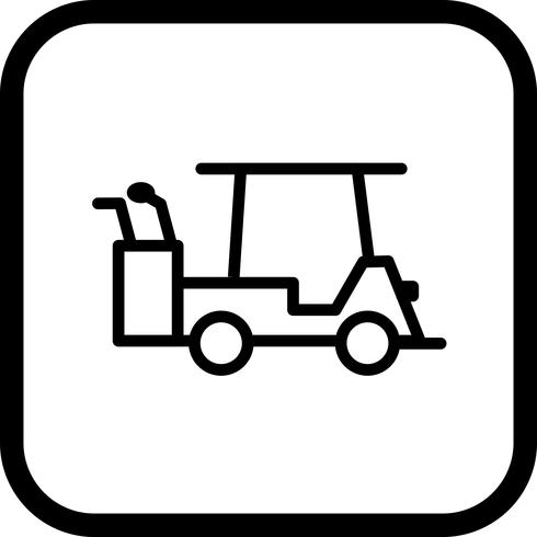 Golf Cart Icon Design vektor