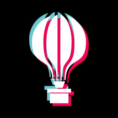 Luftballon-Ikonendesign vektor