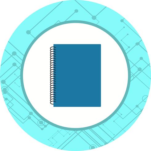 spiral notebook ikon design vektor