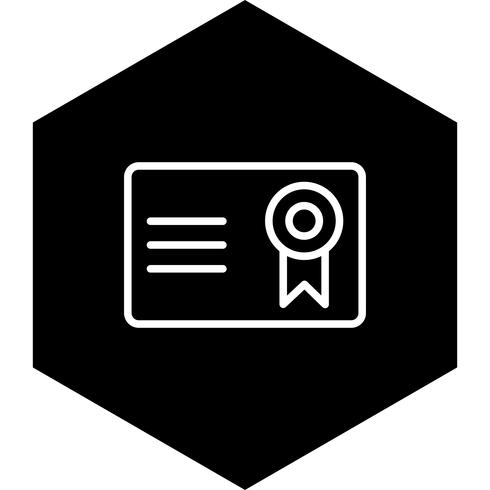 Certifikat Icon Design vektor