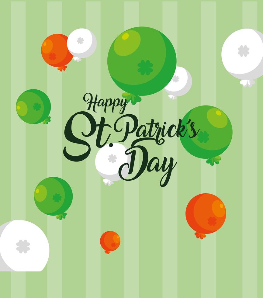 Happy Saint Patricks Day Vektordesign vektor