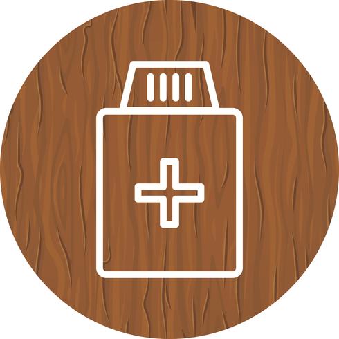 Medizin-Flaschen-Icon-Design vektor