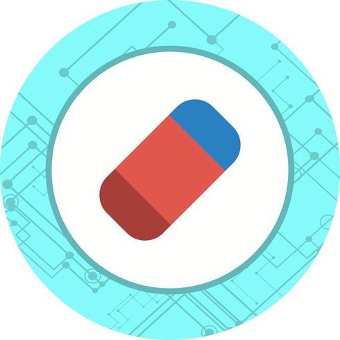 Radiergummi-Icon-Design vektor