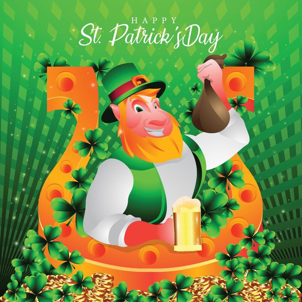 glücklich st. Patricks Tag vektor